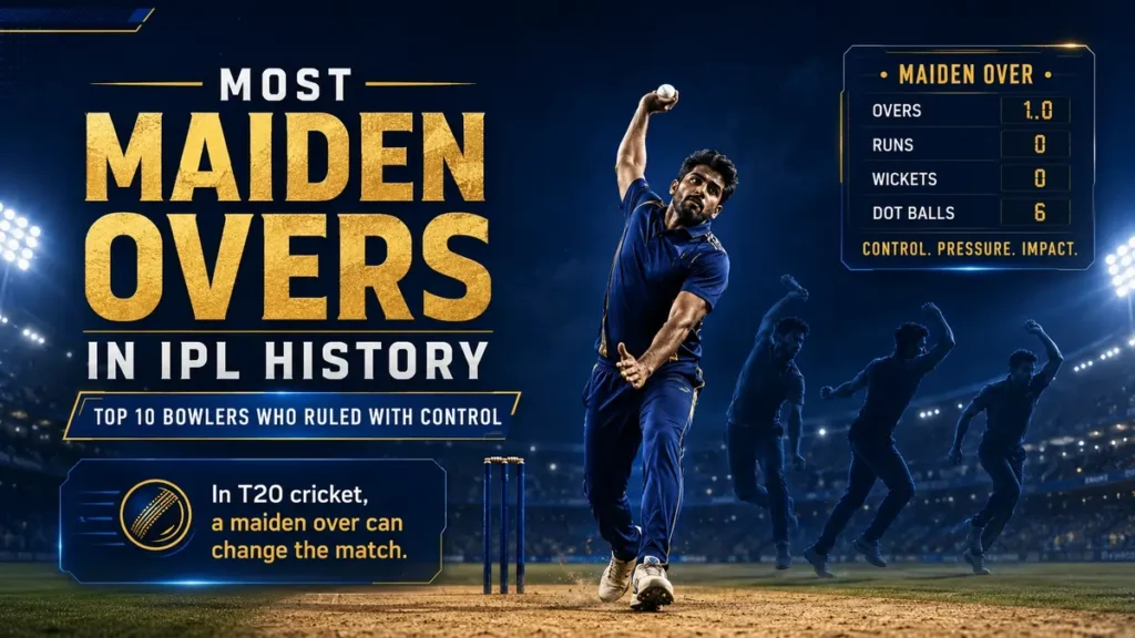 Most Maiden Overs in IPL: Top 10 Bowlers in History